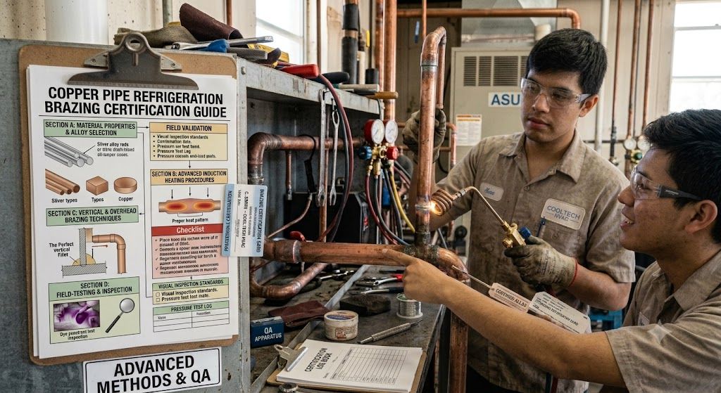 refrigeration pipe brazing field installation guide
