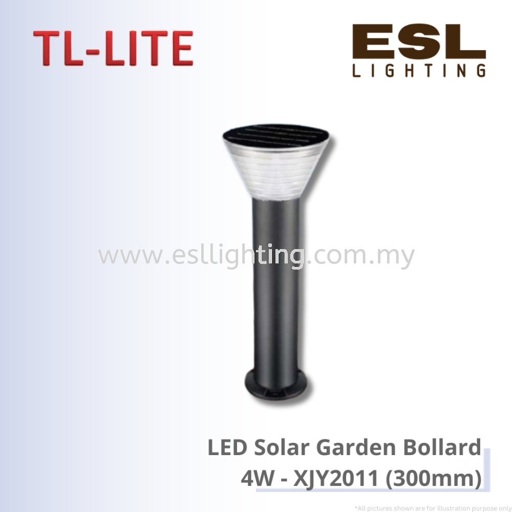 TL-LITE LED Solar Garden Bollard 4W - XJY2011 (300mm) IP65
