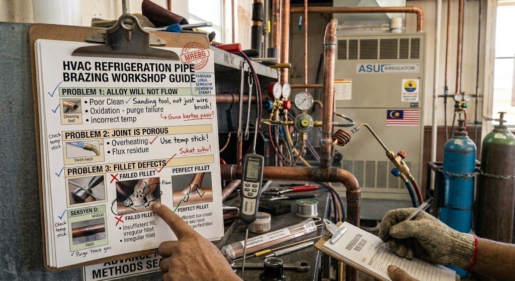 HVAC refrigeration pipe brazing workshop guide