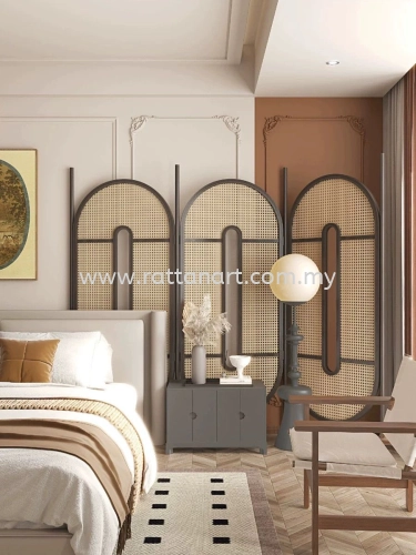 REMI. WOODEN RATTAN PARTITION