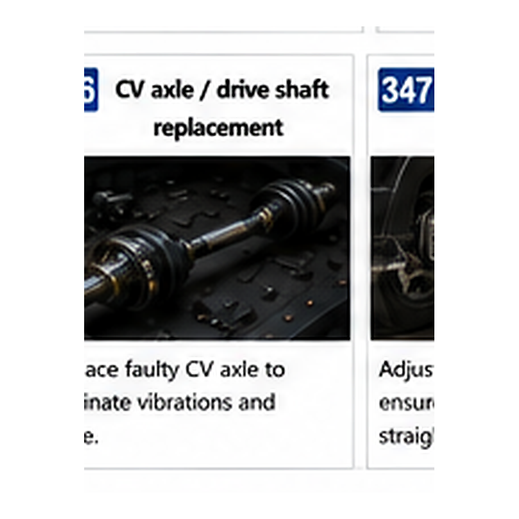 Cv Axle Drive Shaft Replacement