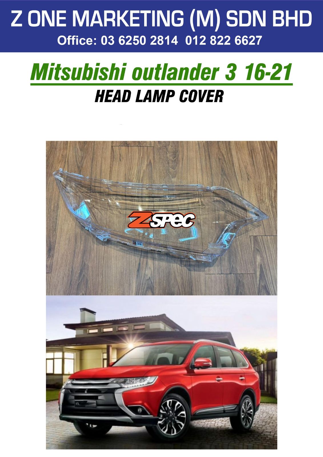 mitsubishi outlander 3 16-21  HEAD LAMP COVER