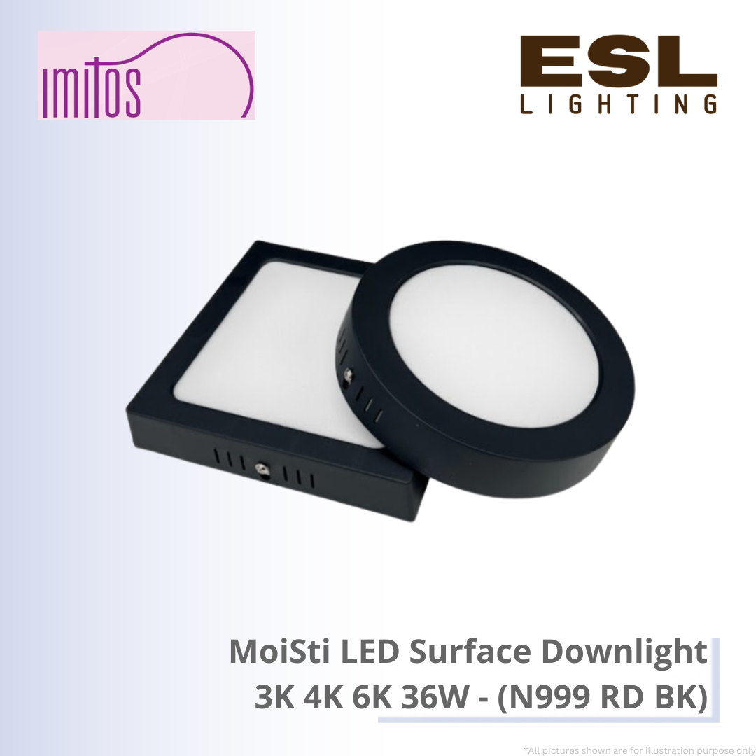 IMITOS MoiSti LED Surface Downlight 3K 4K 6K 36W - N999 RD BK