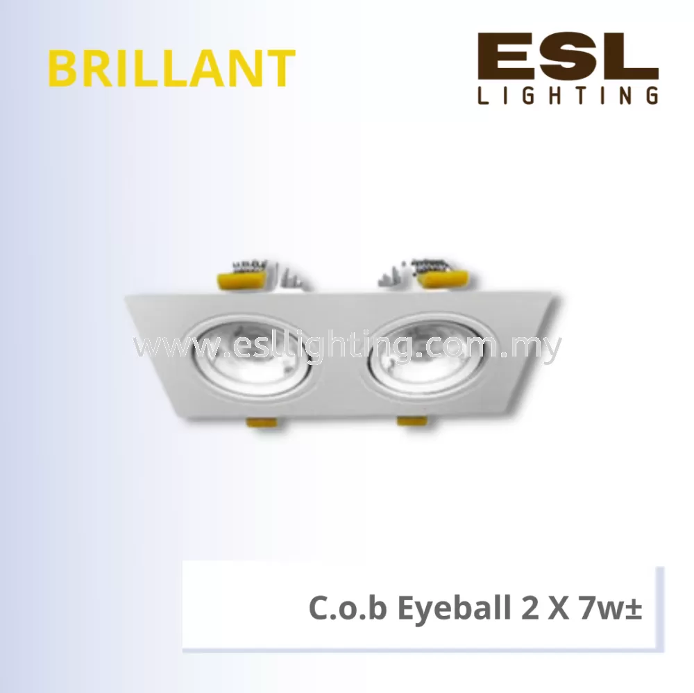 BRILLANT C.o.b Eyeball 2 X 7w - BSL-001-SQ-2X7W