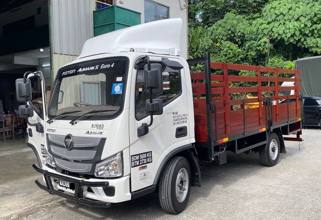 New Foton Aumark S Euro4 BJ1065 Manual 1tan Lori - BDM5600kg - Wooden Cargo Truck (Kargo Kayu) with or without canvas