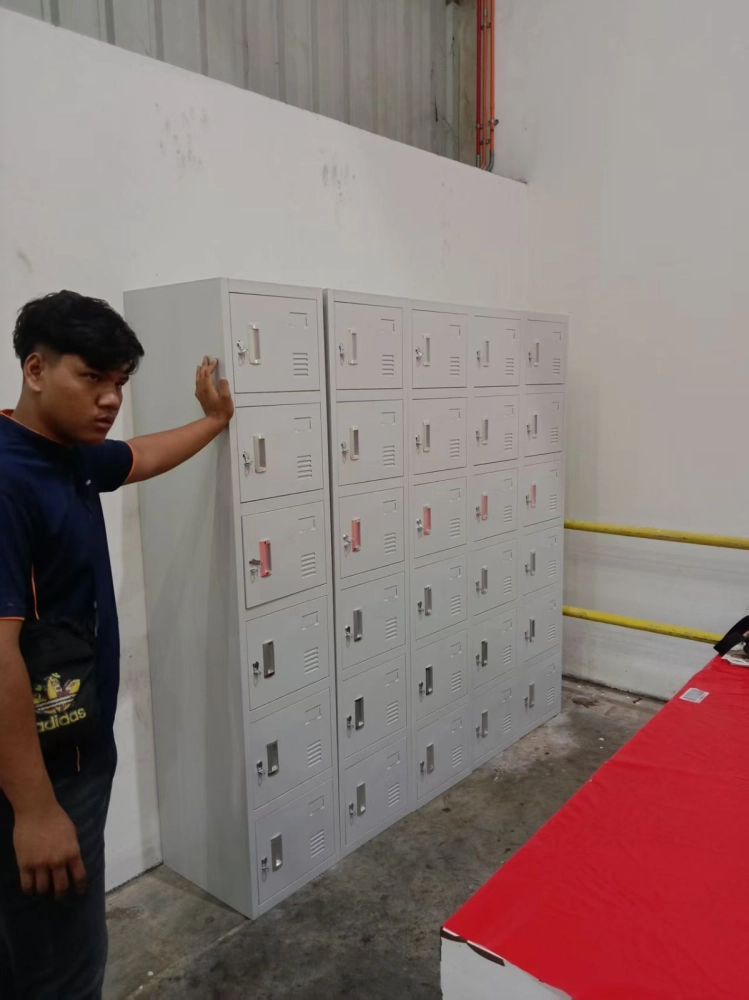 6 Compartment Steel Locker for Factory, Office & Hostel – Durable Loker Besi Pekerja | 30 Compartment Personal Storage Locker | Kabinet Loker Besi untuk Pejabat, Sekolah & Universiti | Delivery Penang, KL, Shah Alam, Rawang, Ipoh, Kulim & JB