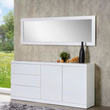 6 ft Joyful Rubber Wood Console Cabinet OF2EK436848