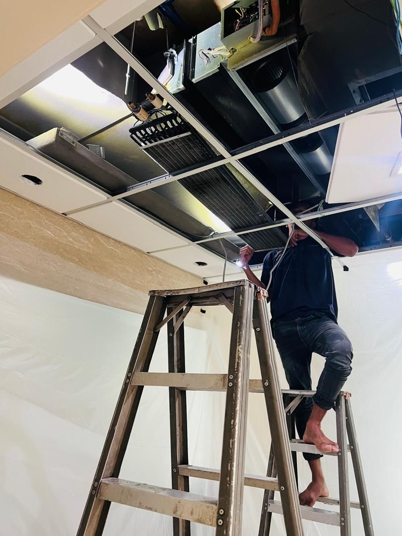 Ceiling Ducted Air Conditioner Overhaul Services ┃Mont Kiara