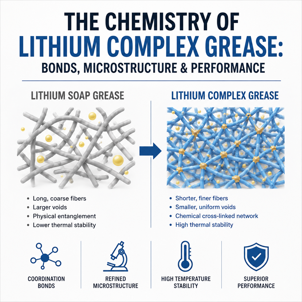 The Chemistry of Lithium Complex Grease: Bonds, Microstructure & Performance