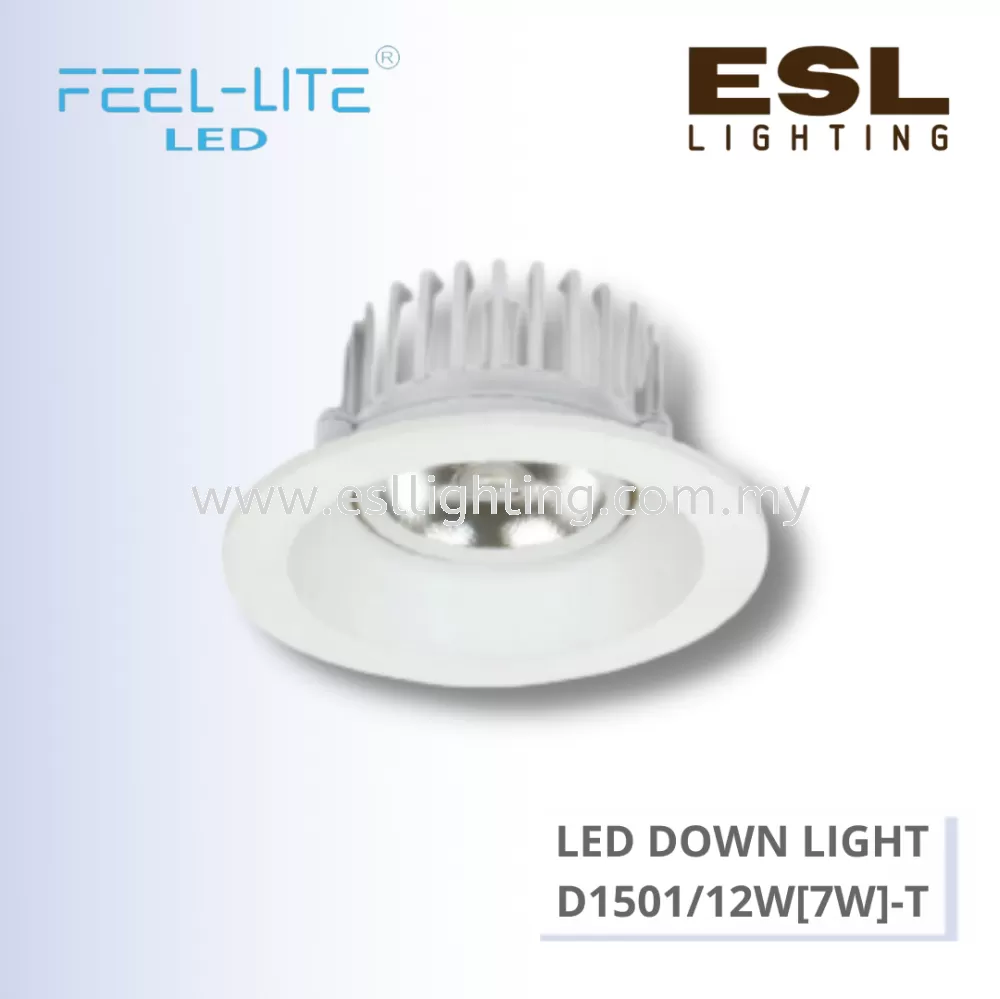 FEEL LITE LED RECESSED DOWN LIGHT ROUND 7W (12W) - D1501/12W(7W)-T