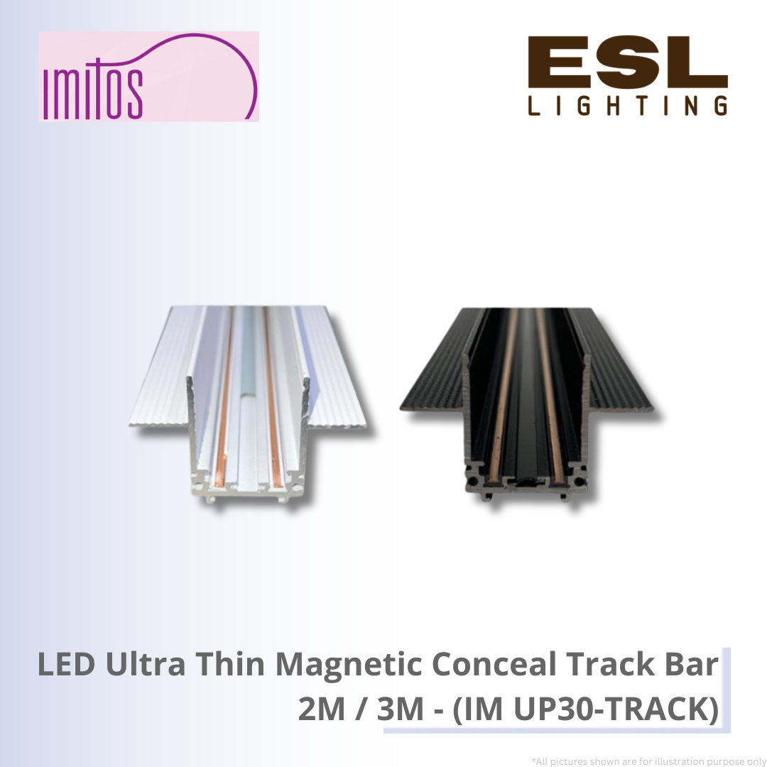 IMITOS LED Ultra Thin Magnetic Conceal Track Bar 2M / 3M - IM UP30-TRACK
