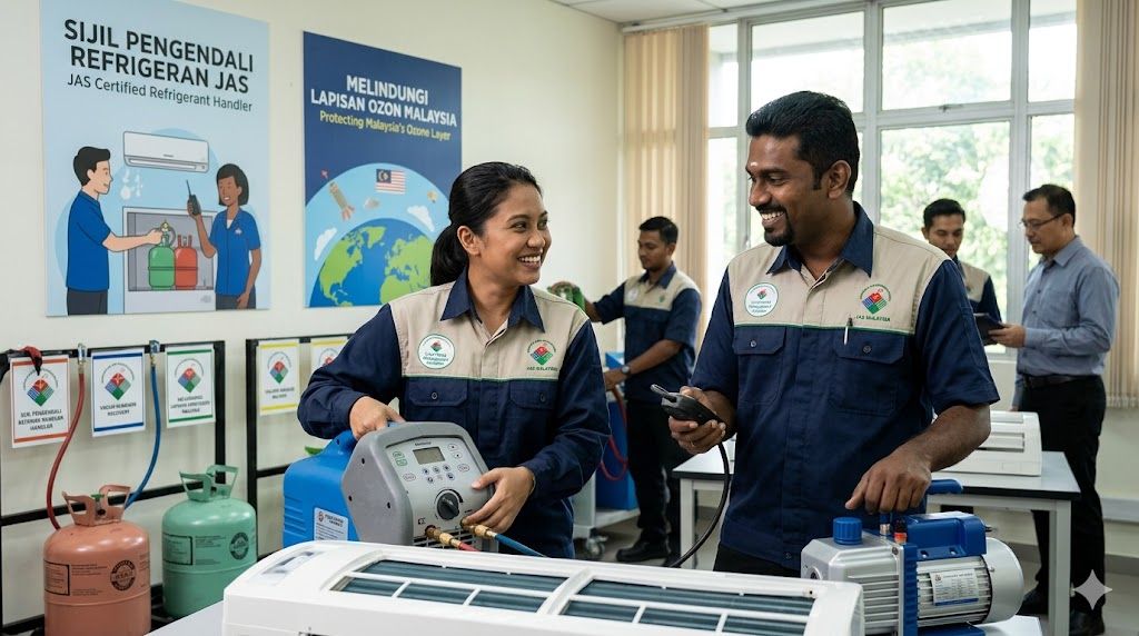 JAS certified refrigerant handlerrr