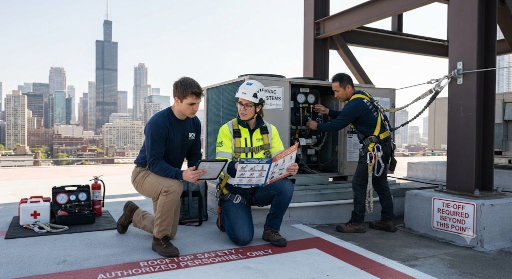 HVAC working at height regulations guide