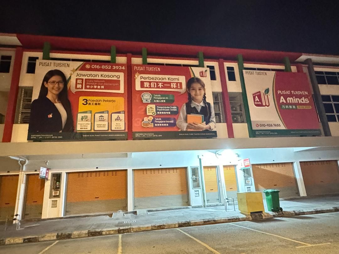 TUISYEN SIGNBOARD - BIG BILLBOARD WITH 3D NONLIT (EG BOXUP) AT BANTING, KUALA LANGAT