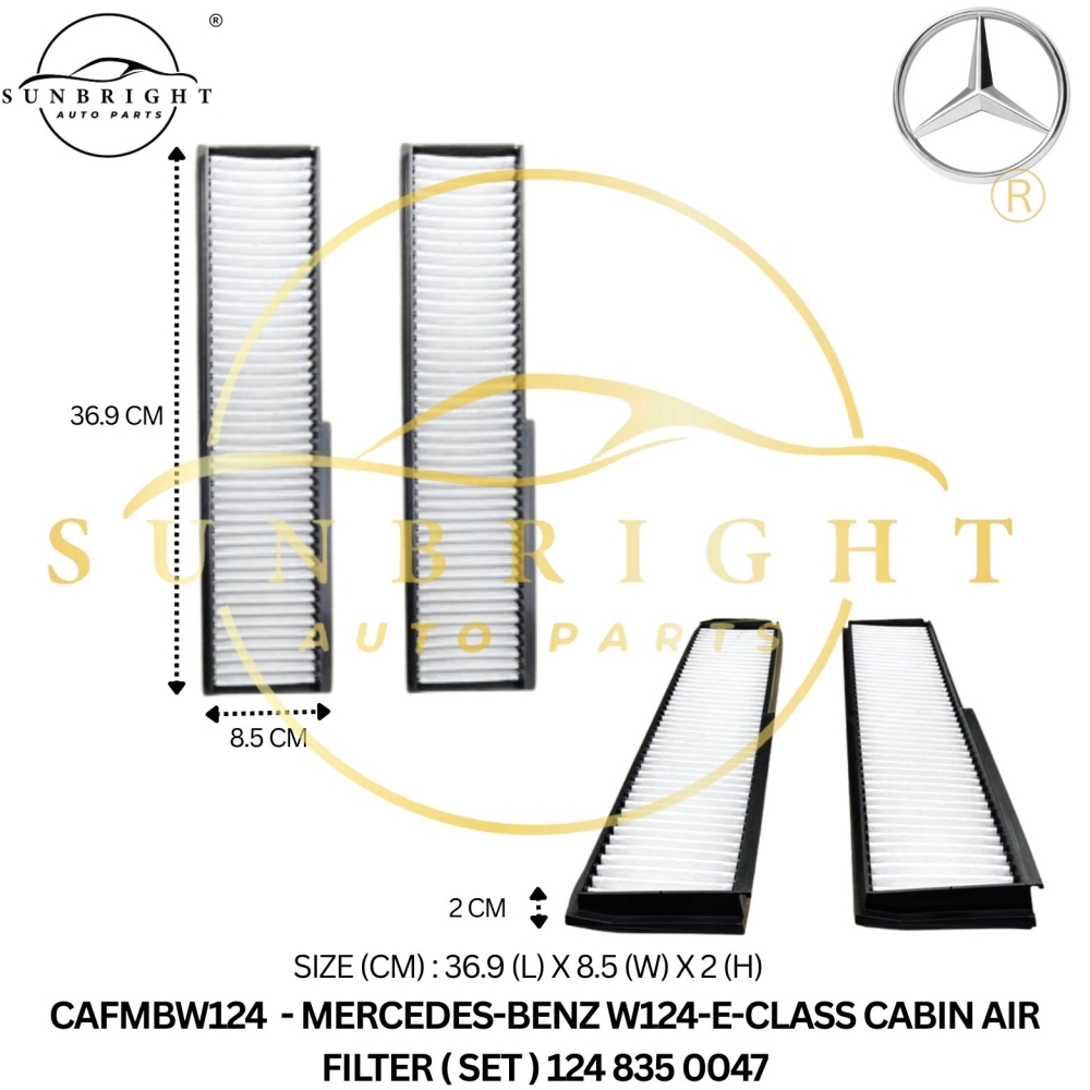 CAFMBW124 - MERCEDES-BENZ W124-E-CLASS CABIN AIR FILTER ( SET )
