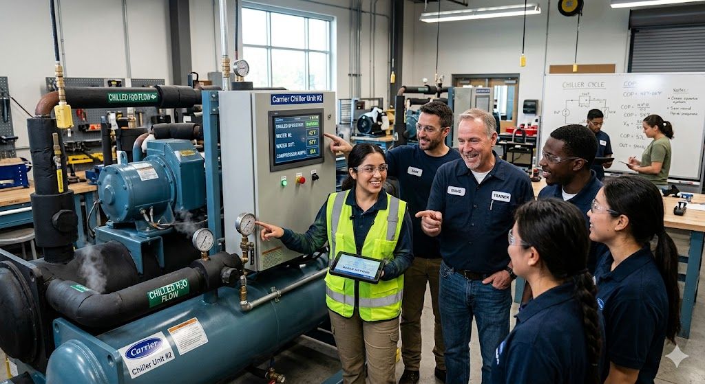 Chiller system running and operation training