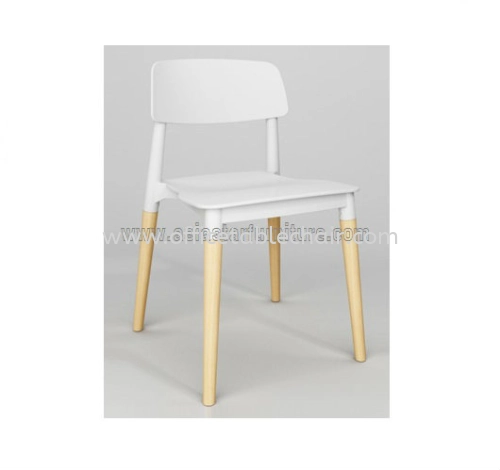 AS SC-018 PP CHAIR WITH BEECH WOOD LEG