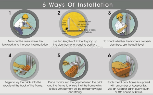 Aluminium Door & Window Frame Installation