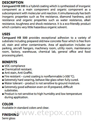 Cemguard Description