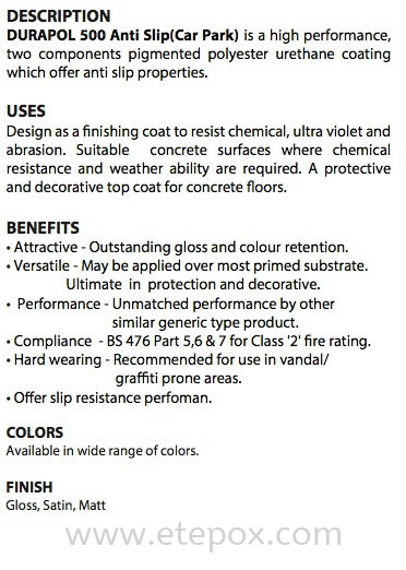 Durapol 500 Antislip Description