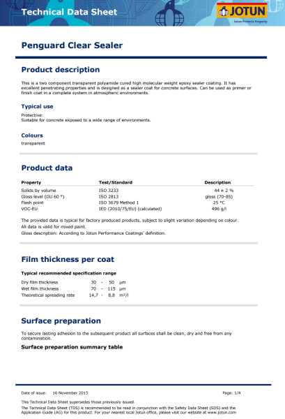 penguard clear selear pg1