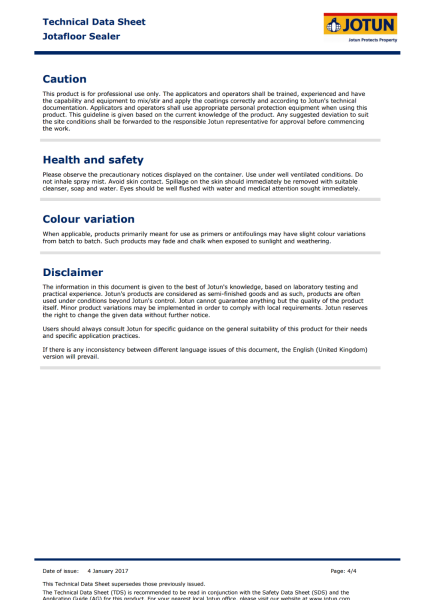 jotafloor sealer pg4