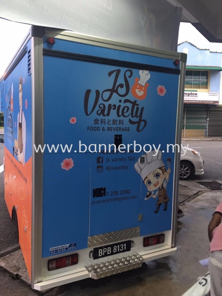 At the most affortable price in malaysia, kuala lumpur, selangor food truck sticker wrapping and ins