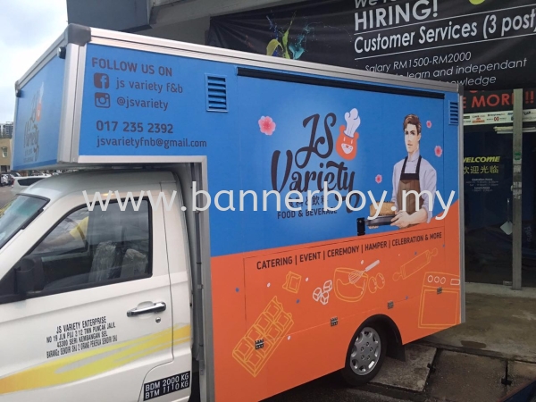 At the most affortable price in malaysia, kuala lumpur, selangor food truck sticker wrapping and ins