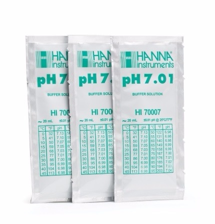 HI70007P pH 7.01 Calibration Buffer Sachets (25 x 20 mL)