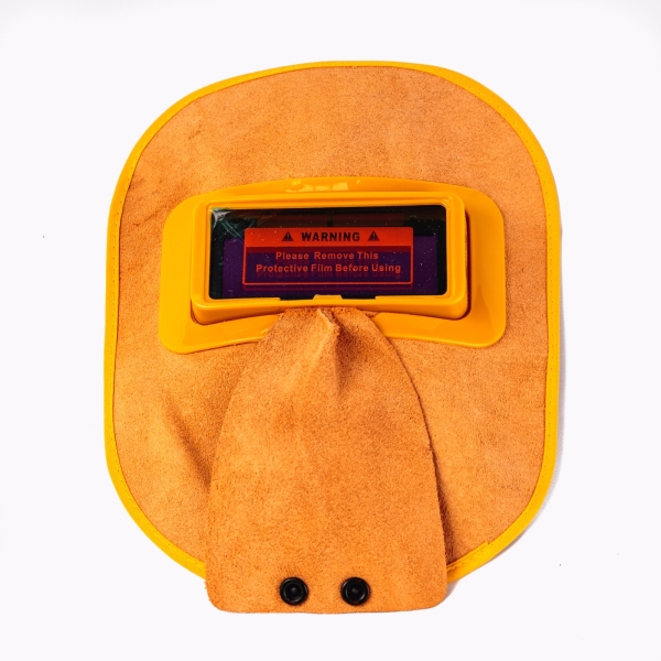 WH - T131 LEATHER AUTO DARKENING WELDING HELMENT