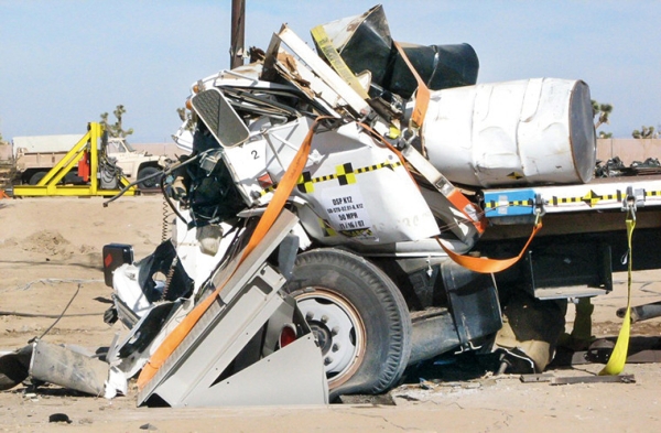 Roadblocker DSP at crash test