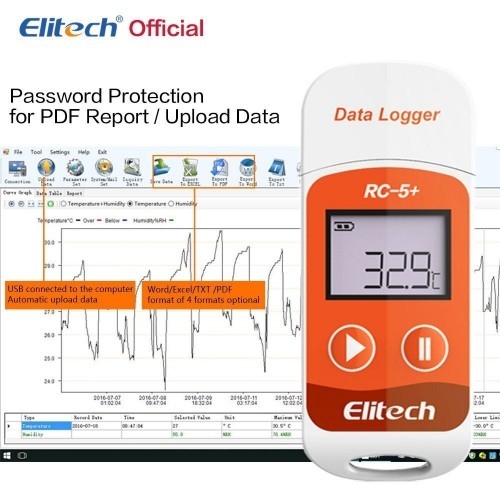 ELITECH RC-5+ USB TEMPERATURE DATA-LOGGER