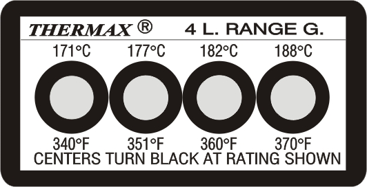 THERMAX 4 LEVEL TEMPERATURE STRIPS