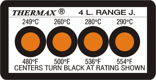 THERMAX 4 LEVEL TEMPERATURE STRIPS