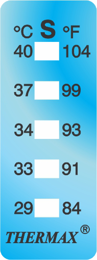 THERMAX 5 LEVEL TEMPERATURE STRIPS