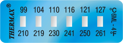 THERMAX 6 LEVEL TEMPERATURE STRIPS