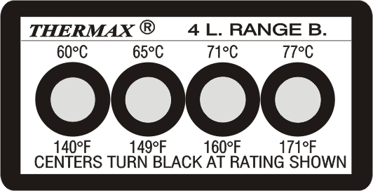 THERMAX 4 LEVEL TEMPERATURE STRIPS