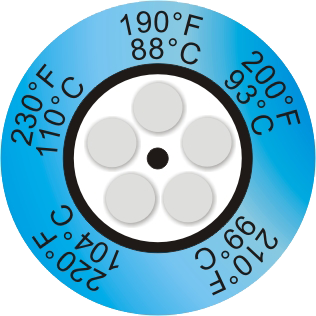 THERMAX 5 LEVEL TEMPERATURE CLOCK INDICATOR