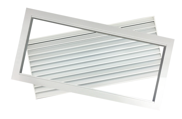 LG - Louvre Grille (Removable Push & Sit Down -GI Profile)