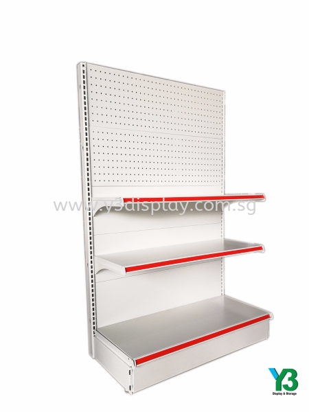 Wall Gondola c/w Perforated Back Plate Gondola Display Racking Singapore Supplier, Distributor, Supply, Supplies | Y3 Display and Storage Pte Ltd