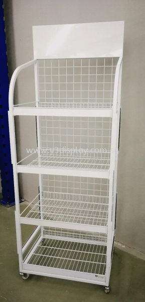 23982-Y0013-4L display rack cw Top Metal plate Titbits Rack Custom Made Display Rack Singapore Supplier, Distributor, Supply, Supplies | Y3 Display and Storage Pte Ltd