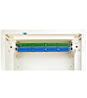 Flush-mount. Distr. Board KVM 4-r. 48/56MW-brick wall high 