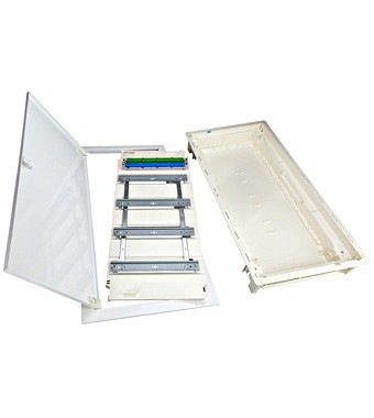Flush-mount. Distr. Board KVM 4-r. 48/56MW-brick wall high
