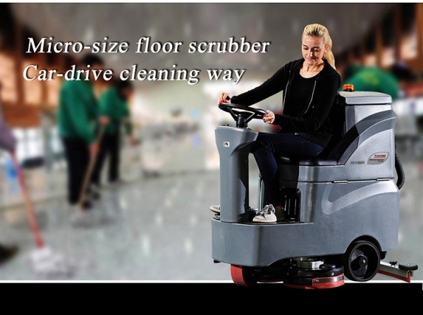 GM MINI MICRO SIZE FLOOR SCRUBBER CAR-DRIVE CLEANING WAY