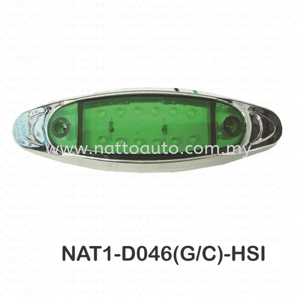 SIDE MARKER LAMP D046 GREEN