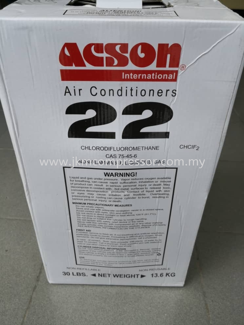 ACSON REFRIGERANT GAS R22