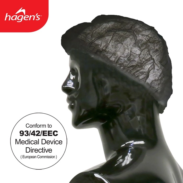 Hagen's Non-Woven Mob Cap Hair Net (MC50)