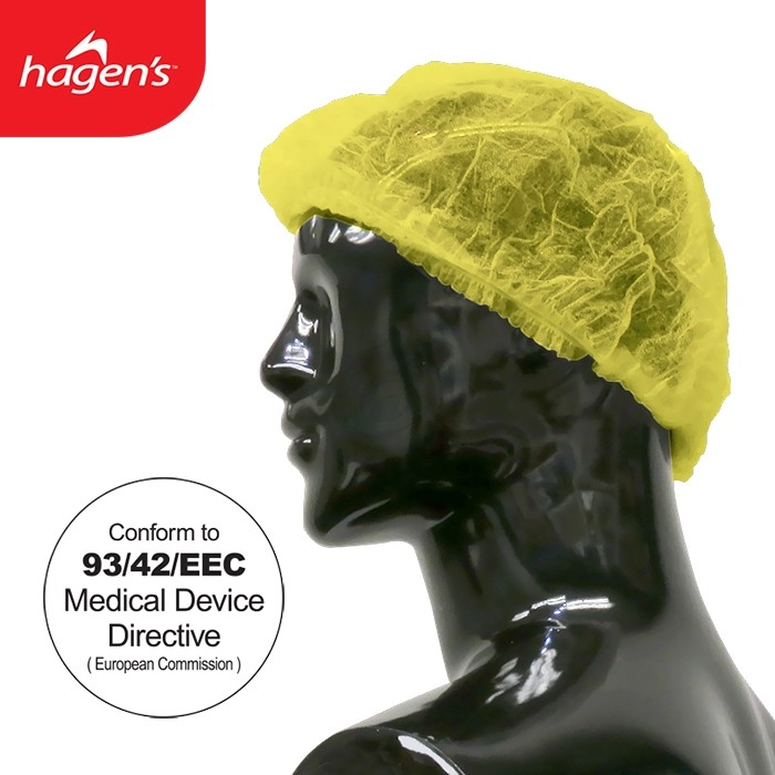 Hagen's Non-Woven Mob Cap Hair Net (MC50)