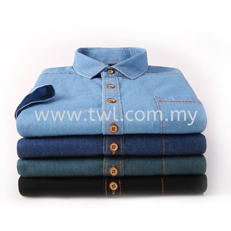 Denim Short Long Sleeve Uniform