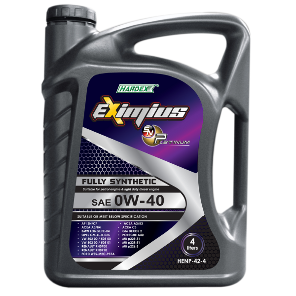 Hardex Eximius Platinum 0W-40 4L